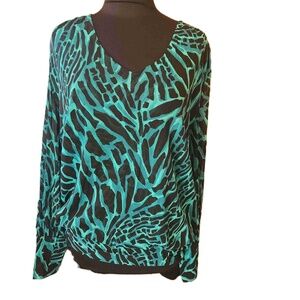 Marc Bouwer Animal Print Top Extra Small